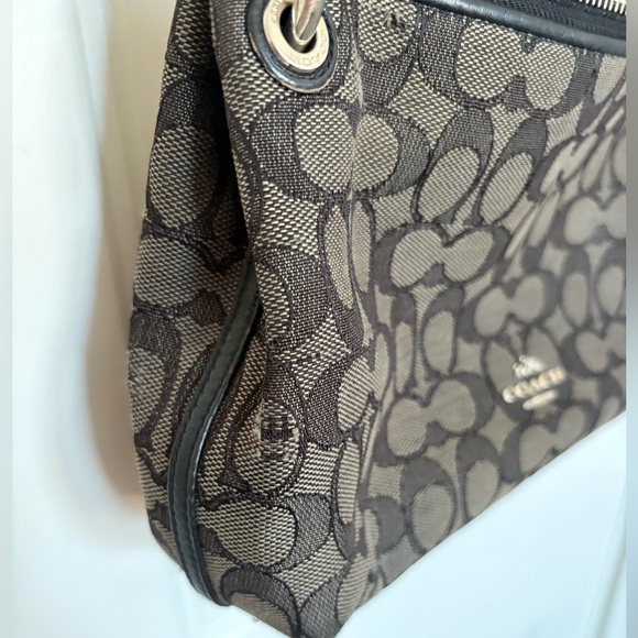 Vintage Coach Black and Gray Monogram Bag with hang tag! - Picture 9 of 16